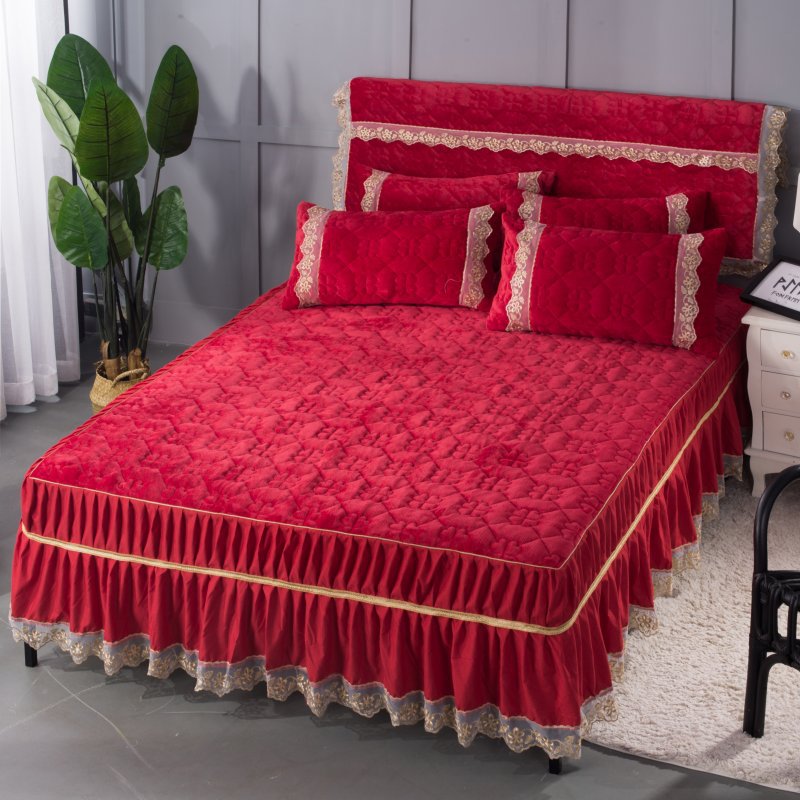 Thick flannel quilted sheets Bed Sheet Manufacturer