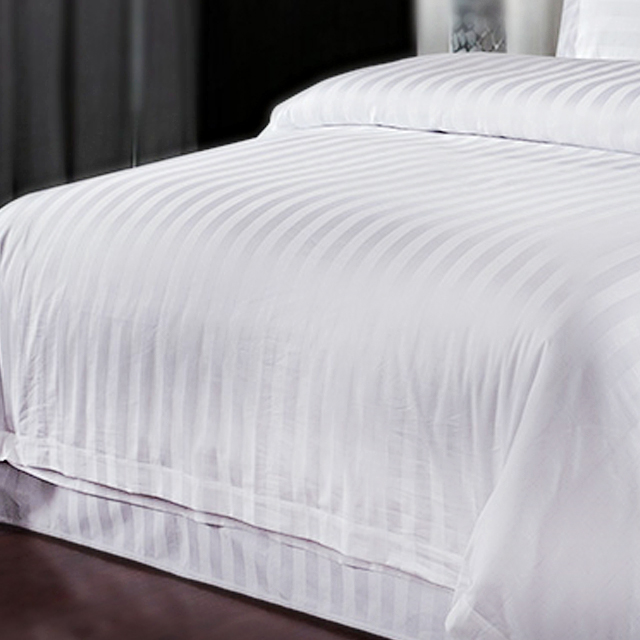 Comforter cover sheet stripe bedding hotel bed Bed Sheet Manufacturer