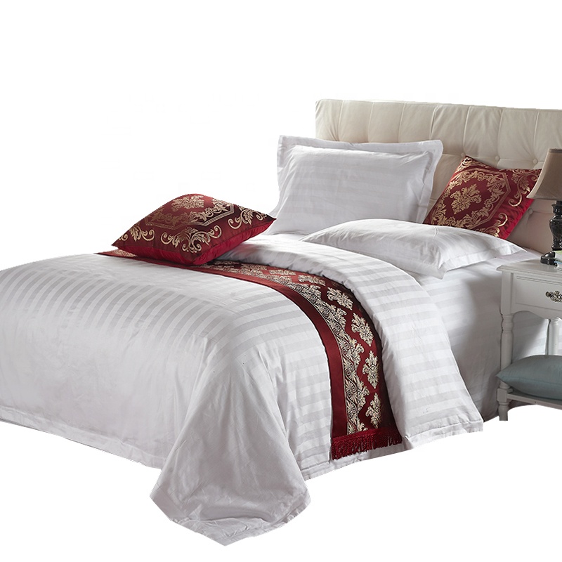 White plain cotton hotel bed linen Bed Sheet Manufacturer