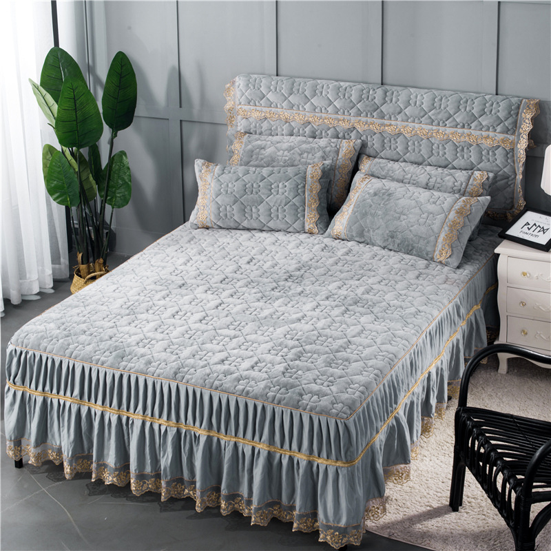 Thick flannel quilted sheets Bed Sheet Manufacturer