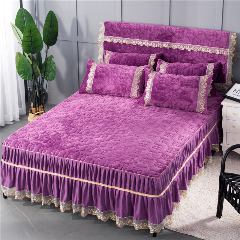 Thick flannel quilted sheets Bed Sheet Manufacturer