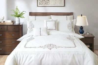 Embroidered duvet cover for bedding room (6)