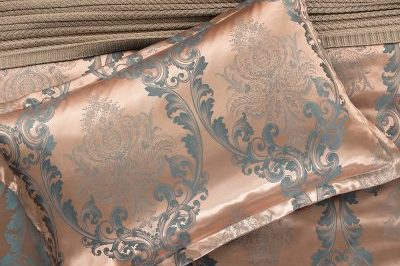 European satin polyester jacquard duvet cover (5)