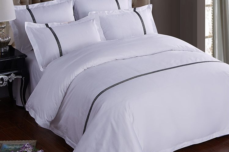 Factory customized cheap 100% hotel bed sheet (1)