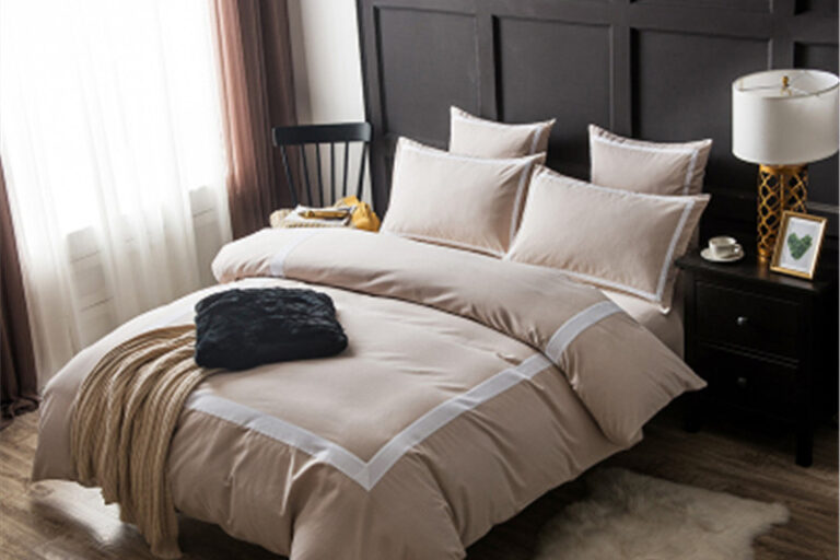 Luxury sheet hotel embroidery bed linen (4)