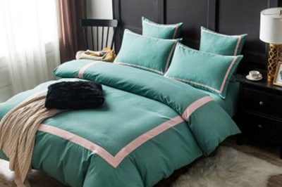 Luxury sheet hotel embroidery bed linen (5)