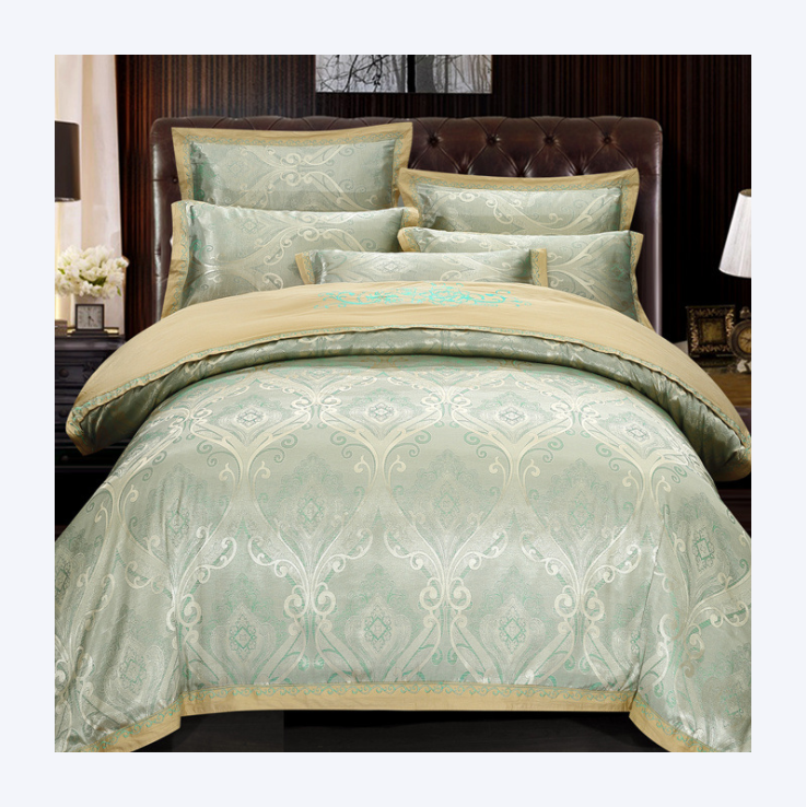 Luxury wedding jacquard polycotton duvet cover (2)