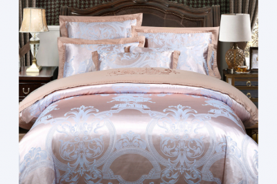 Luxury wedding jacquard polycotton duvet cover (4)