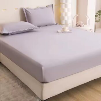 Custom size 100% cotton fitted sheet with logo and soft finish