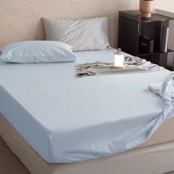 Custom size 100% cotton fitted sheet with logo and soft finish