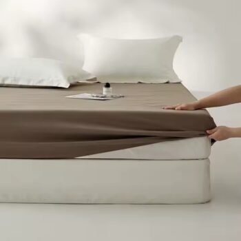 Breathable antibacterial anti-static fitted sheet in custom sizes