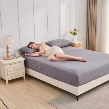 Breathable antibacterial anti-static fitted sheet in custom sizes