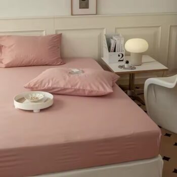 Wholesale breathable antibacterial fitted sheet with anti-mite finish