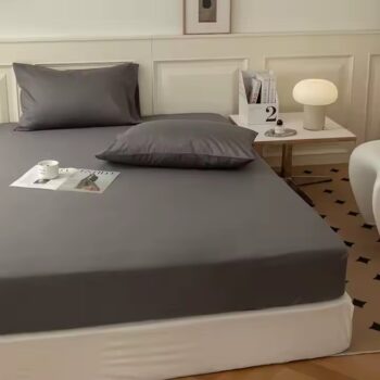 Wholesale breathable antibacterial fitted sheet with anti-mite finish