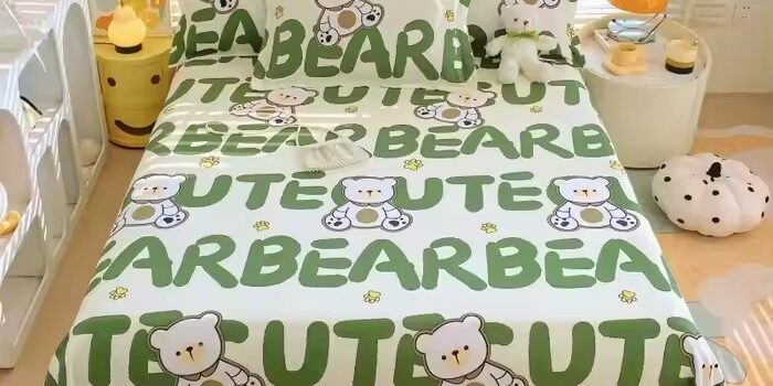 Factory thick printed bed sheet, skin-friendly and breathable cotton blend