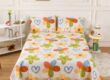 New 100% cotton printed bed sheet with breathable soft texture