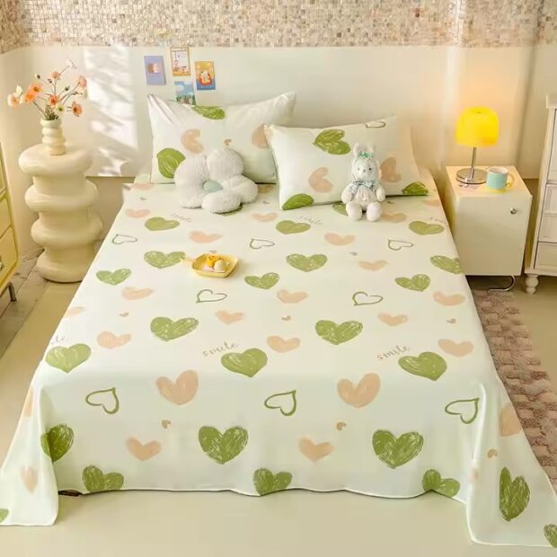 Luxury printed 100% cotton bed sheet with elegant design