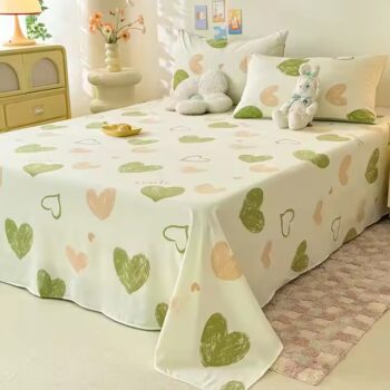 Luxury printed 100% cotton bed sheet with elegant design