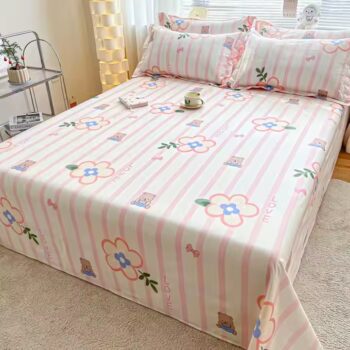 Luxury printed 100% cotton bed sheet with elegant design