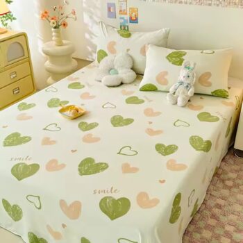 Luxury printed 100% cotton bed sheet with elegant design