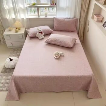 Custom 100% cotton printed bed sheets – soft, breathable, and colorful