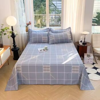 Custom 100% cotton printed bed sheets – soft, breathable, and colorful