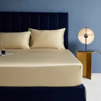 Solid Color Fitted Sheet for Hotels - Premium Fabric, Tight Fit, Wholesale Supply