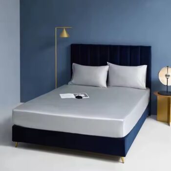 Solid Color Fitted Sheet for Hotels - Premium Fabric, Tight Fit, Wholesale Supply