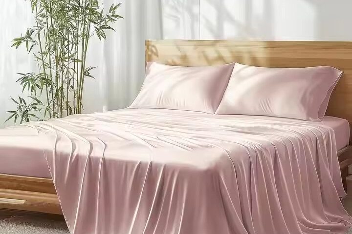 Silky soft bamboo bed sheets for eco-luxury bedding collections (1) Custom 100% bamboo fiber luxury bed sheets – soft and breathable