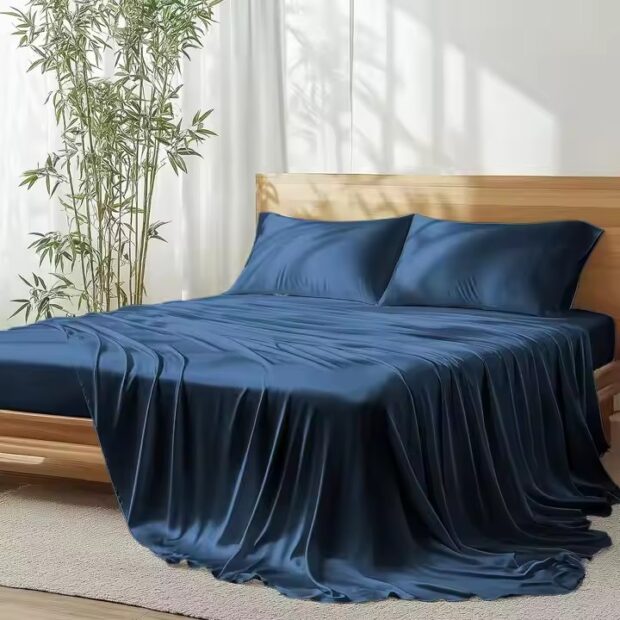 Custom 100% bamboo fiber luxury bed sheets – soft and breathable