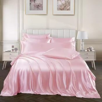 Custom European style satin bed sheets for wholesale