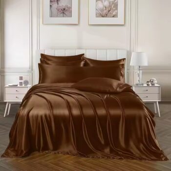 Custom European style satin bed sheets for wholesale