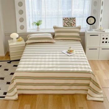 All-season breathable soft pure cotton bed sheet