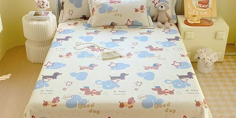 All-season breathable pure cotton multi-size bed sheet