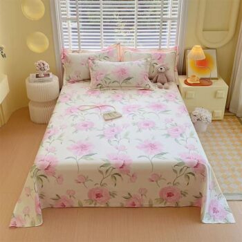 All-season breathable pure cotton multi-size bed sheet