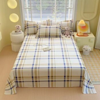 All-season breathable pure cotton multi-size bed sheet