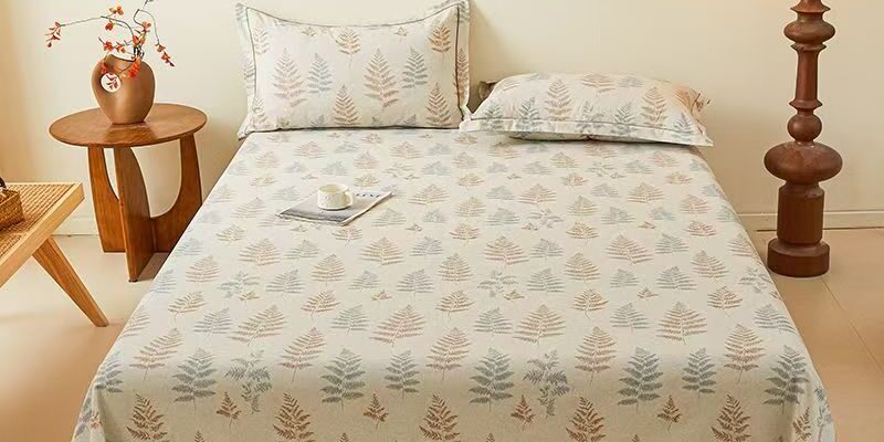 High-quality American floral printed bed sheet for homes