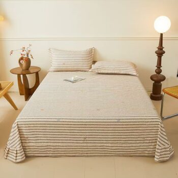 High-quality American floral printed bed sheet for homes