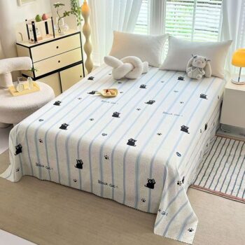 Cute and comfortable soft bed sheet for cozy home use