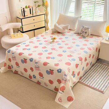 Cute and comfortable soft bed sheet for cozy home use