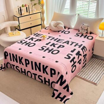 Cute and comfortable soft bed sheet for cozy home use