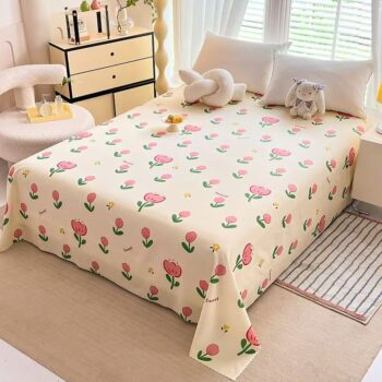 Cute and comfortable soft bed sheet for cozy home use