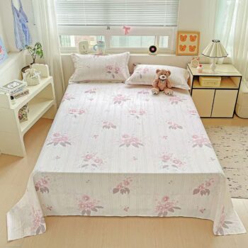 Thick pure cotton cute printed bed sheet for kids’ room