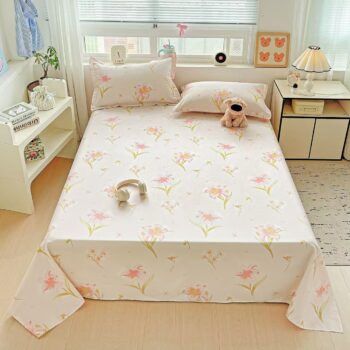 Thick pure cotton cute printed bed sheet for kids’ room