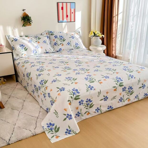 High-quality Nordic minimalist home cotton bed sheet