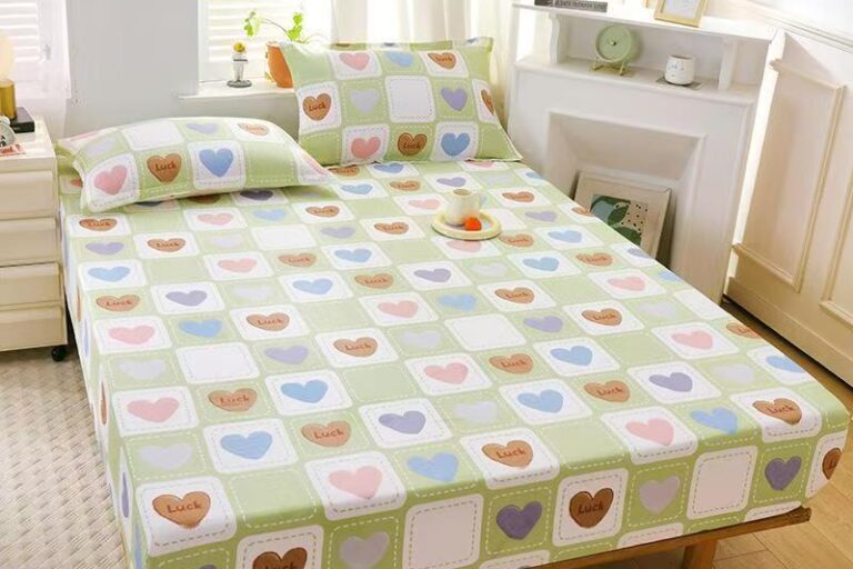 High-Quality Pure Cotton Fitted Sheet (3) High-quality pure cotton fitted sheet with breathable soft texture