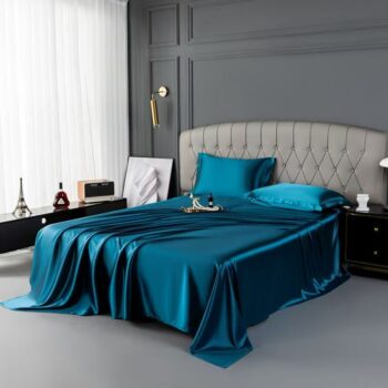 Pure mulberry silk summer bed sheet with smooth elegant finish