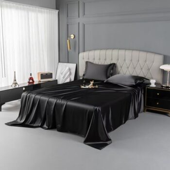 Pure mulberry silk summer bed sheet with smooth elegant finish