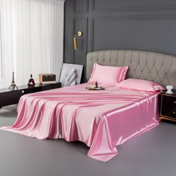 Pure mulberry silk summer bed sheet with smooth elegant finish