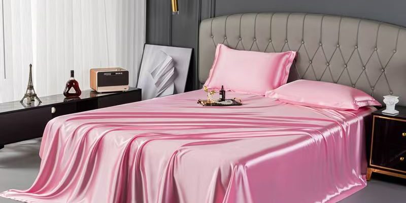 Pure mulberry silk summer bed sheet with smooth elegant finish